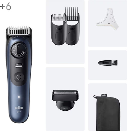 Braun Series 7 Reîncărcabilă Mașină de Tuns Albastră BT7520
