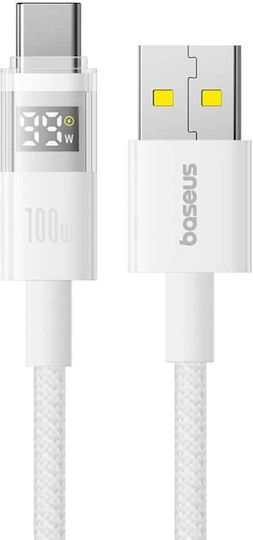 Baseus USB 2.0 Cable USB-C male - USB-A 100W White 2m (P10382701211-01)