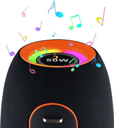 Kisonli К8 Ηχείο Bluetooth 50W με Διάρκεια Μπαταρίας έως 8 ώρες Μαύρο