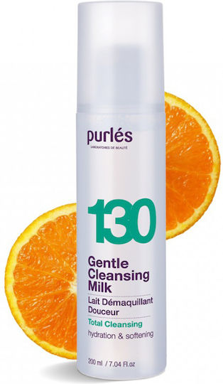 Purlés 130 Γαλάκτωμα Αφαίρεσης Μακιγιάζ Προσώπου & Ματιών 200ml