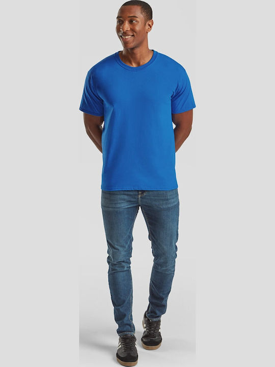 Fruit of the Loom Men's Short Sleeve Promotional T-Shirt Royal Blue