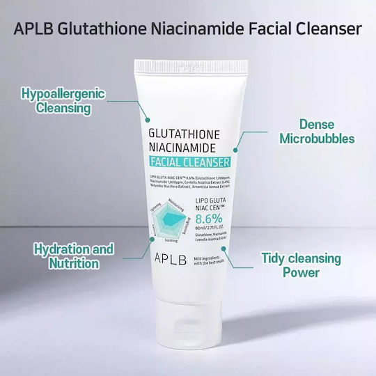 APLB Glutathione Niacinamide Gel Cleansing Face 80ml