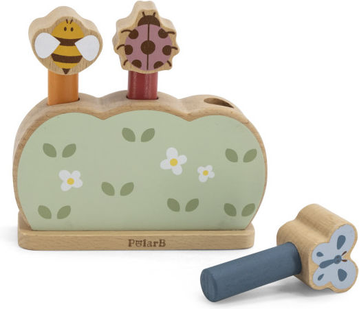 Viga Toys Spiel mit Hammer Toy Polarb aus Holz für 18++ Monate