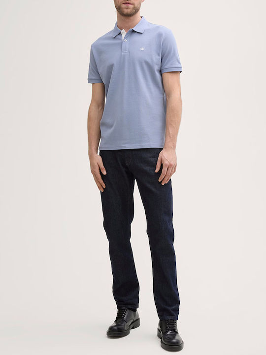 Basic Polo Μπλούζα Κοντομάνικη Steel Blue