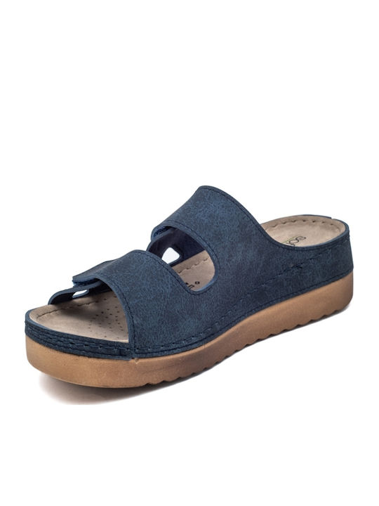 Γυναικεία Σανδάλια Flatforms Μπλε