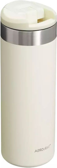 Stanley AeroLight Transit Glass Thermos Stainless Steel BPA Free 470ml Cream