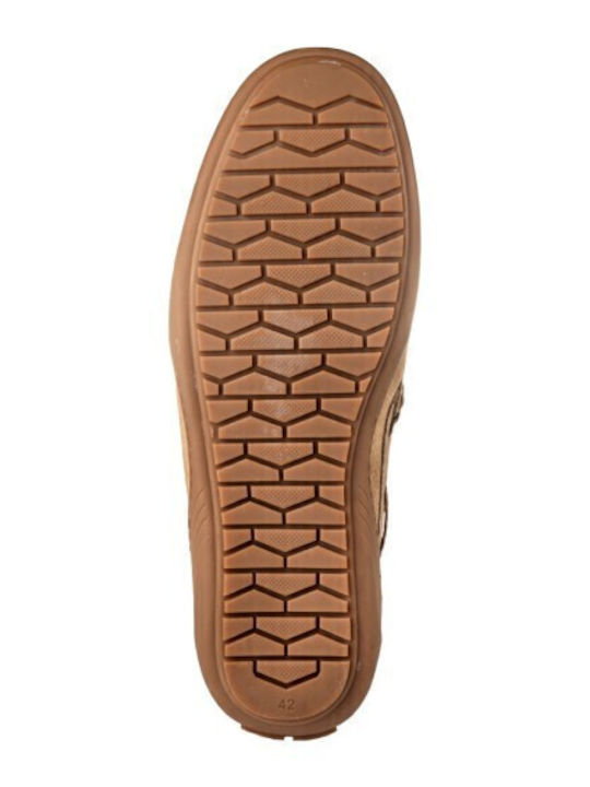 Δερμάτινα Ανδρικά Loafers σε Μπεζ Χρώμα