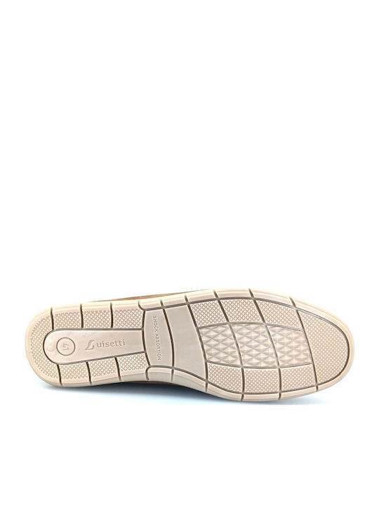 Δερμάτινα Ανδρικά Boat Shoes σε Καφέ Χρώμα