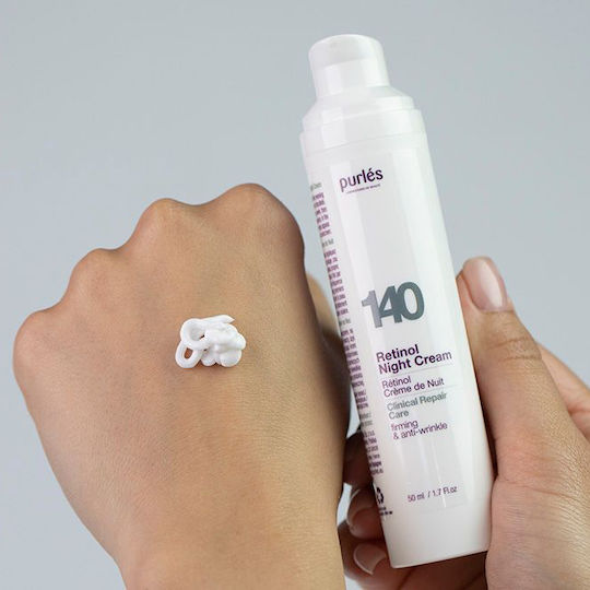 Purlés 140 Retinol Cremă de Față de Noapte pentru Hidratare și Strălucire cu Retinol 50ml