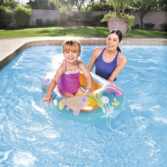 Bestway Children's Inflatable Boat Light Blue 112x71cm