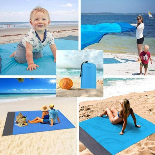 Beach Mat Blue 200x140cm