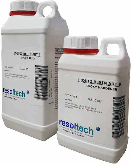 Resoltech Течна Смола Арт Двукомпонентна Смола Устойчива На UV Лъчи 1.5кг