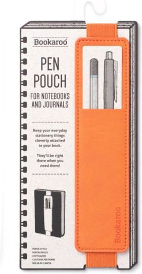 IF Leather Pen Holder Suitable for 2 Pens Orange