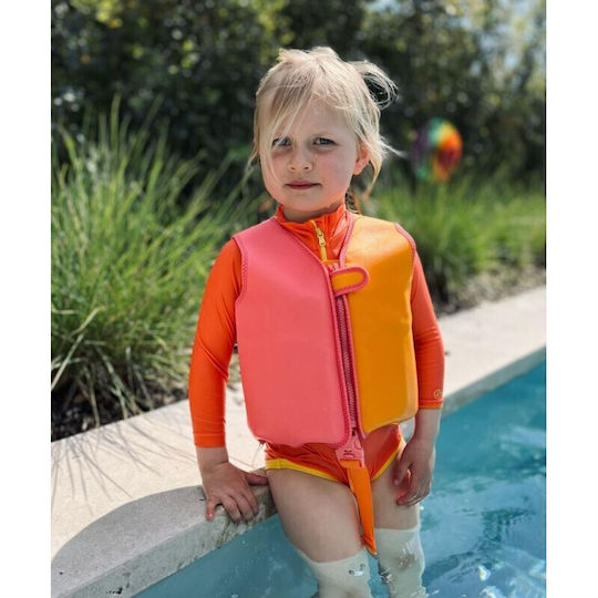 Swim Essentials Kids' Life Jacket Neoprene with Removable Bricks Orange