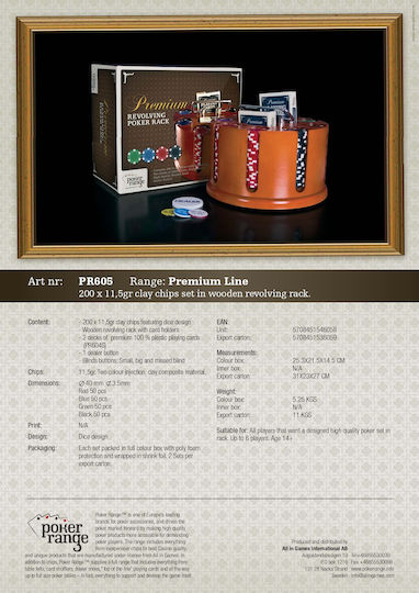 Amigo Set 300 Poker Chips 11.5gr in Suitcase