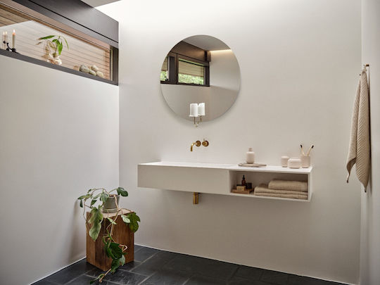 Zone Denmark Badezimmerbox mit Saugnapf in Beige