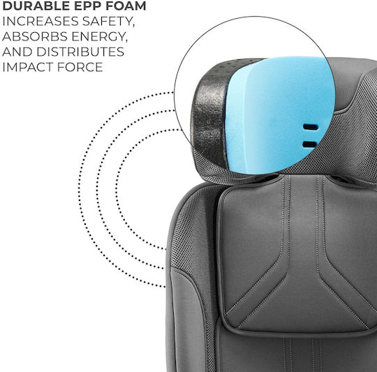 Kinderkraft Xpedition 3 Детско Столче за Кола i-Размер с Isofix Сив