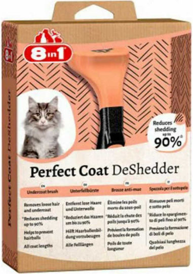 8in1 Βούρτσα Γάτας Deshedder 8 In 1 Perfect Coat