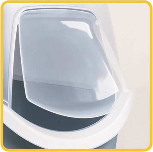 Kerbl Cathy F Cat Toilet Closed with Filter Gray L56 x W40 x H40cm