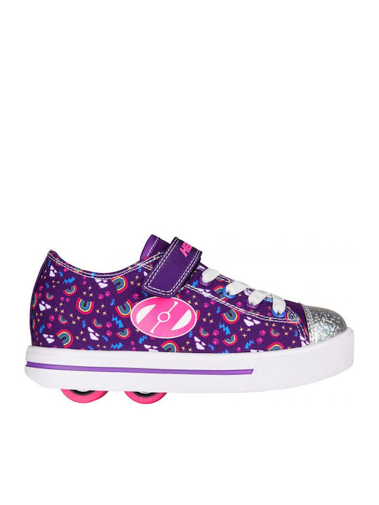 Παιδικά Sneakers με Σκρατς & Ροδάκια Μωβ