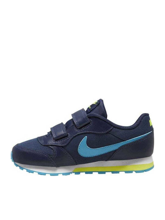 MD Runner 2 PSV Kids Sports Shoes Running with Hoop & Loop Closure Navy Blue