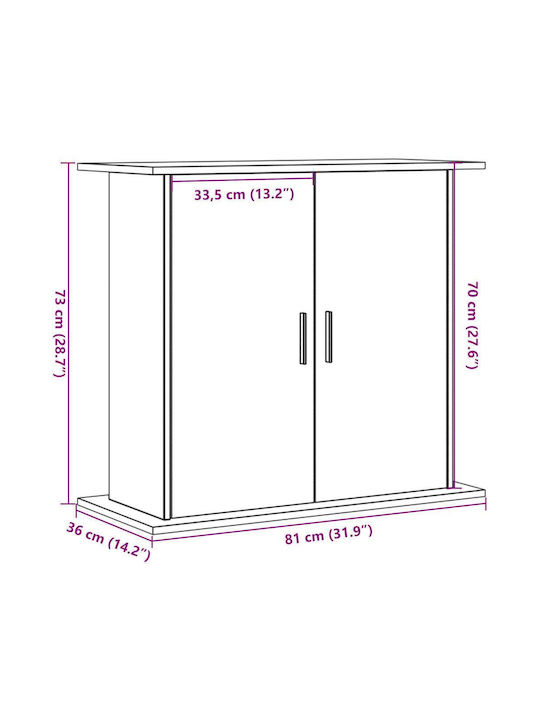 vidaXL База за аквариум Aquarium Stand
