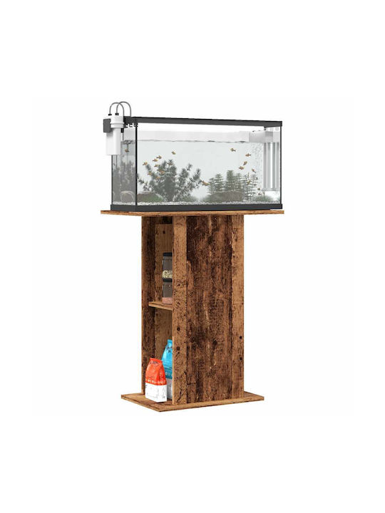 Vidaxl Aquarium Stand Old Wood Look 36x60.5x72.5 cm Processed Wood Brown