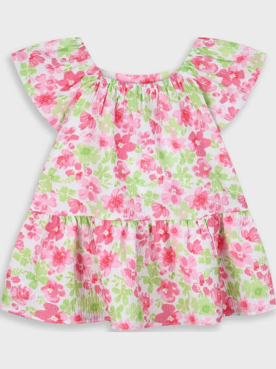 Children's Dress Short Sleeve Floral Floral