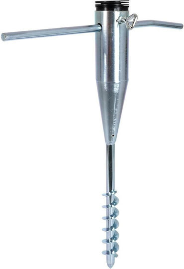 Umbrella Base Screwed Metal 25-55mm Silver