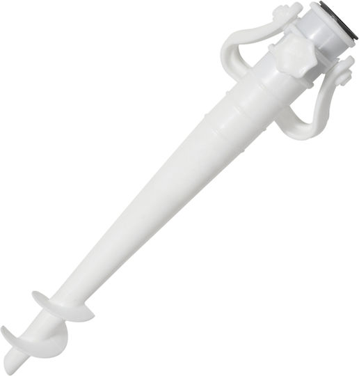 AMILA Screwed Plastic Beach Umbrella Base 25-25mm White Various Designs/Colours