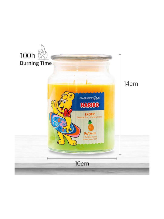 Haribo Aromatisches Kerze in Gefäß mit Exotic Parfüm 510g