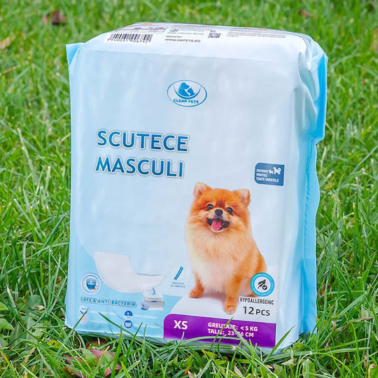 Clean Pets Schimb de scutece pentru câini Mici / Foarte mic 12buc