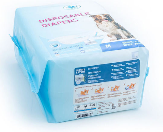 Clean Pets Schimb de scutece pentru câini 12buc