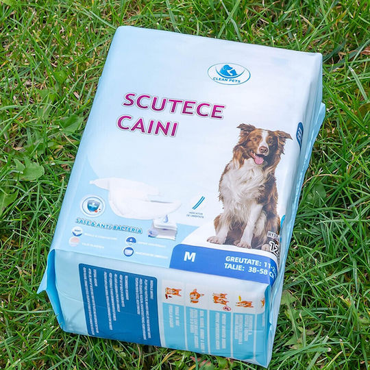 Clean Pets Schimb de scutece pentru câini 12buc