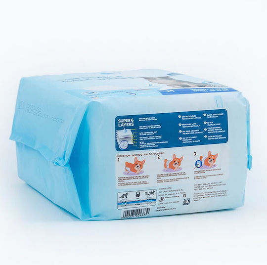 Clean Pets Schimb de scutece pentru câini Mediu 12buc
