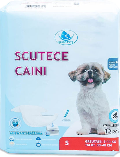 Clean Pets Schimb de scutece pentru câini 12buc