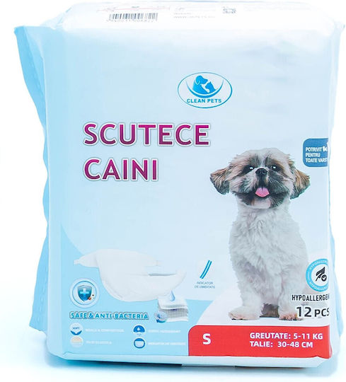 Clean Pets Schimb de scutece pentru câini 12buc