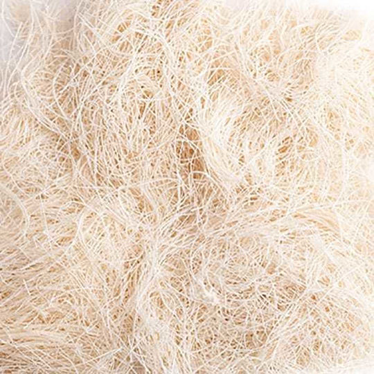 Sisal Fibre Bird Nest Material Cotton White