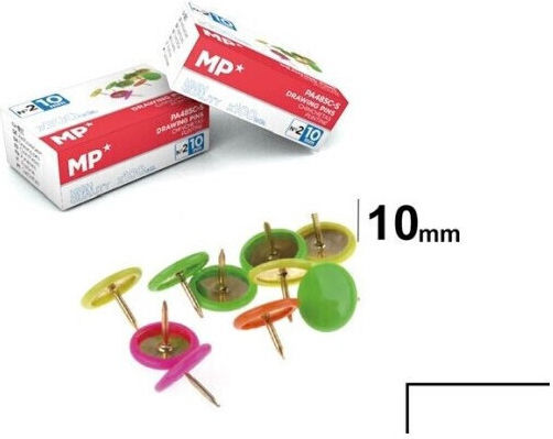 Colored Push Pins 10mm (box of 100 pcs) Mp Pa485-03