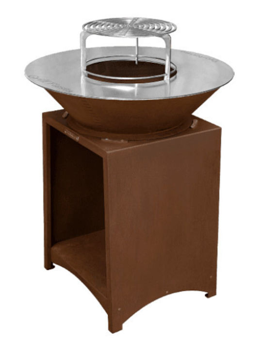 Somagic Kamin Draußen Metallisch Silber 75x48x88cm