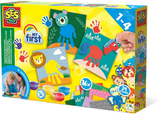 Ses Creative Animals Σετ Δακτυλομπογιές 4τμχ
