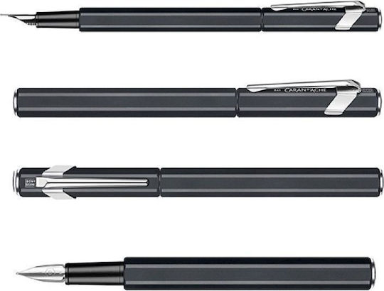 Caran D'ache Replacement Nib Extra Fine Black made of Aluminum with Black Ink and with 1 Replacement Nibs