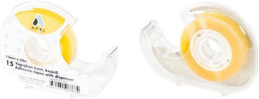 Next Desktop Tape Dispenser 33x12mm 12mm x 33m 1pcs Transparent