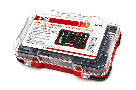 Set Torx Torx Plus Torx Security Bits 23 Pcs Hbm