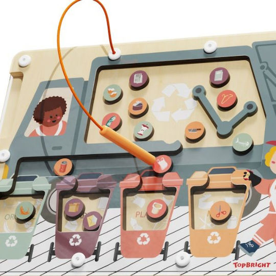 Top Bright Διαλογή Απορριμμάτων Educational Game Knowledge made of Wood for 3+ years Years Old