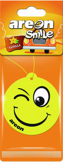 Areon Car Air Freshener Tab Pendand Smile Dry Vanilla