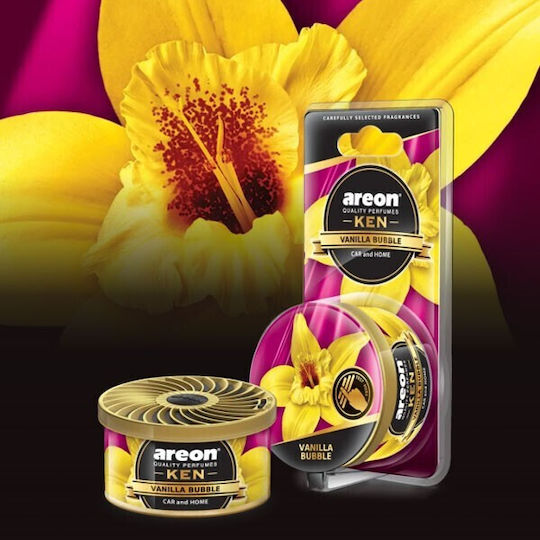 Areon Car Air Freshener Can Console/Dashboard Ken Blister Vanilla Bubble 35gr