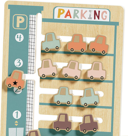 Top Bright Logic Game - Car Parking Εκπαιδευτικό Παιχνίδι Γνώσεων από Ξύλο για 3+ Ετών