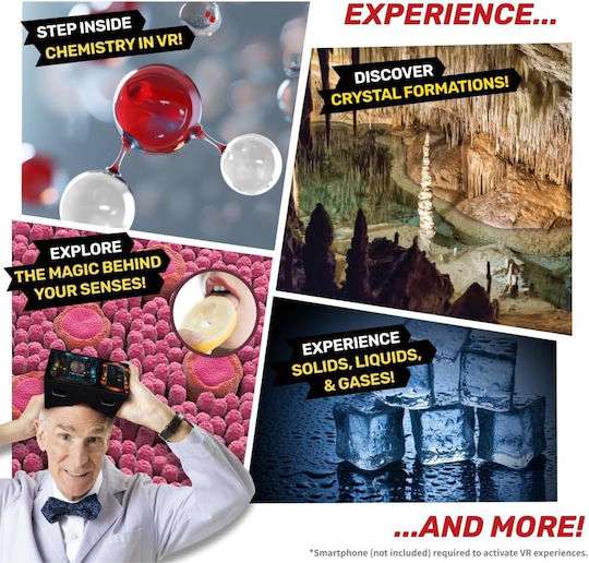 Abacus Brands Bill Nye's Chemistry Kit Chem Lab Vr STEM Laboratory for 8+ years old Years Old