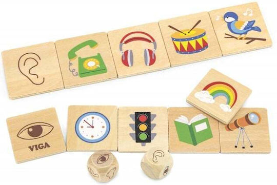Viga Toys Τόμπολα Μαθαίνοντας τις Αισθήσεις Educational Game Knowledge for 3+ years Years Old